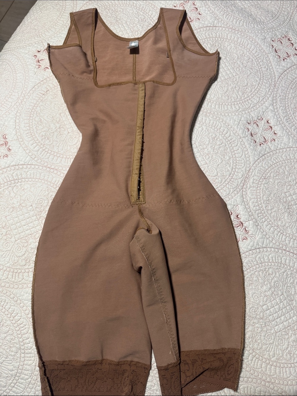 Brown Shapewear Sculpting Dress Bodysuit